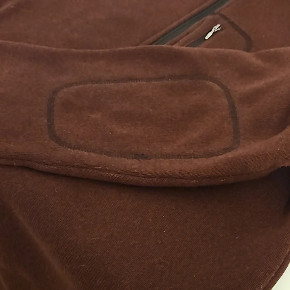 Columbia Titanium Omni Shield Spice Brown Fleece Backed Sweater Jacket Size S